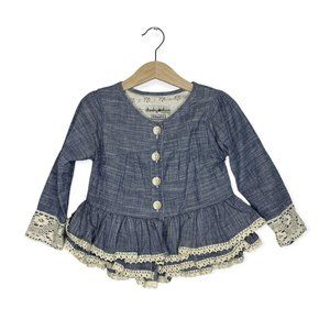 Cheeky Plum Chambray Jacket